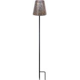 Lampe solaire - GARDEN ID Or - ÿ12 h70 cm - Autonomie 6-8h - Pied stabilisateur - Bouton on/off - Sans c‚blage - Pile AAA.