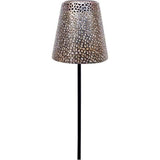 Lampe solaire - GARDEN ID Or - Ø12 h70 cm - Autonomie 6-8h - Pied stabilisateur - Bouton on/off - Sans câblage - Pile AAA.