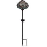 Borne Solaire - GARDEN ID Chou - 14 x 45 cm - Autonomie 6-8h - Bouton on/off - Pile AAA rechargeable.