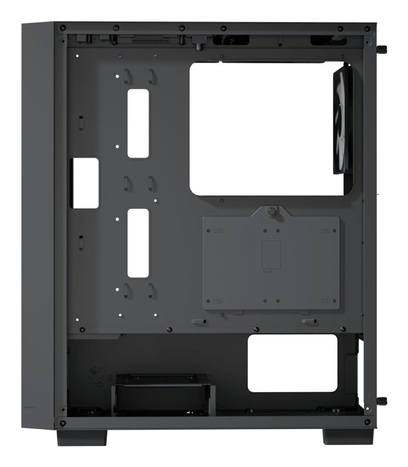 Boitier PC sans alimentation - AEROCOOL B509A Flow - ACCM-BD02063.11 - Moyen tour - Format ATX - Noir