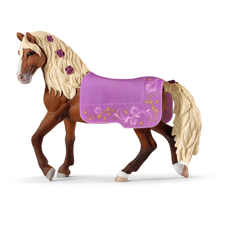 Étalon Paso Fino Spectacle équestre, coffret schleich avec 1 cheval schleich et 1 couverture, coffret figurines pour enfants des 5