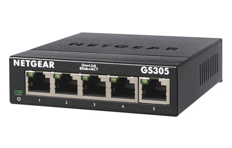 NETGEAR GS305-300PES Switch Ethernet Métal 5 ports Gigabit (10/100/1000)