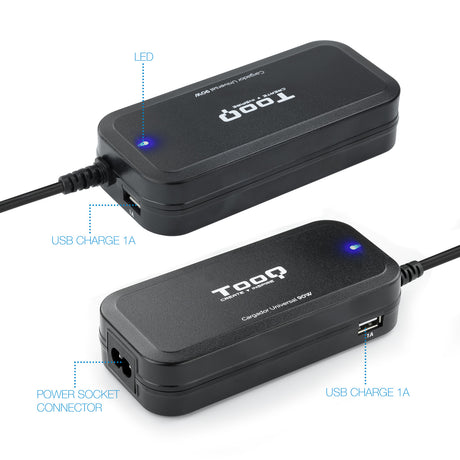 Chargeur universel TooQ 90W - 12 embouts