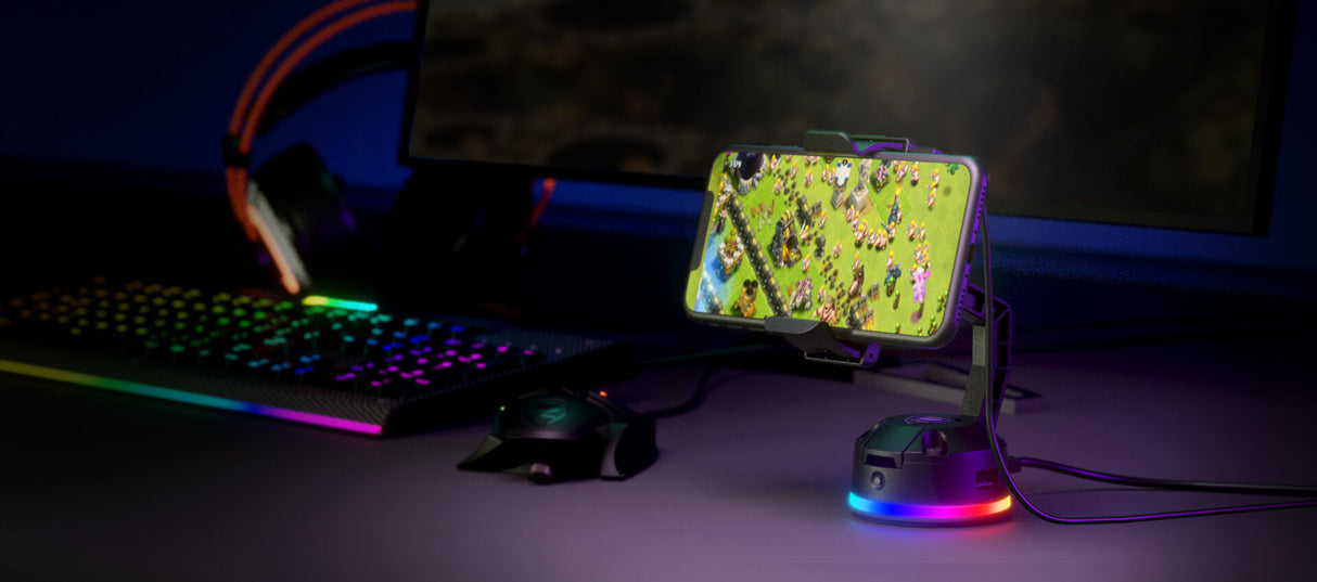 Support de téléphone é ventouse Cougar Bunker M RGB (Noir)