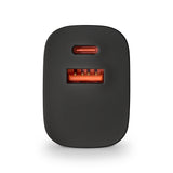Chargeur secteur NGS Bud 1x USB-C + 1x USB-A 33W (Noir)