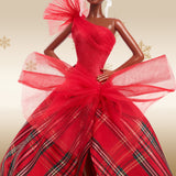 BARBIE Poupée joyeux noël brune HRM62