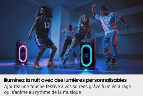Enceinte - SAMSUNG - MX ST40F/XE - 160 W - Effets lumineux - Bluetooth - Batterie 16h - Noir