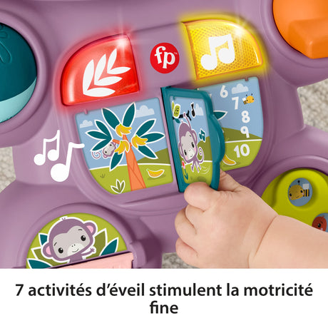 Fisher-Price - Mon Trotteur Singe Violet - Musique, lumieres et activités - Fisher-Price - JGW90