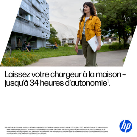 PC Portable HP OmniBook 5 14-he0018nf - Windows 11 - 14 2K OLED - Snapdragon X1-26-100 - RAM 16Go - Stockage 512Go SSD - AZERTY