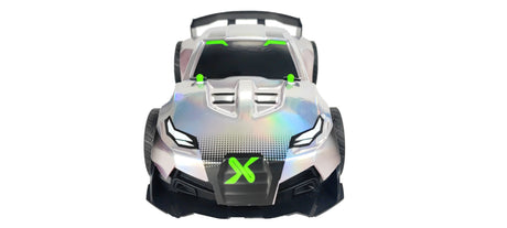 Voiture Télécommandée - EXOST - Metal Chrome 1:14 - 15 km/h - 31 -5 cm - argent et vert - des 5 ans