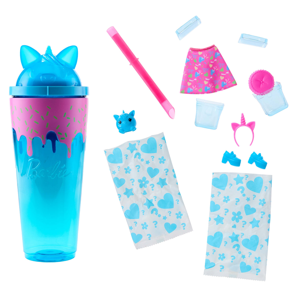 Barbie-Pop Reveal-Poupée Licorne Et Accessoires Série Shakes - 3 ans+- JCN86