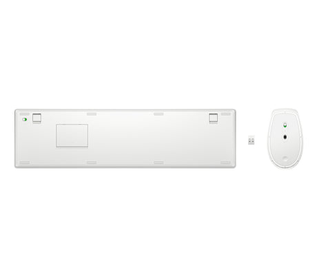 Ensemble Clavier Souris sans fil HP 650 - AZERTY - Blanc