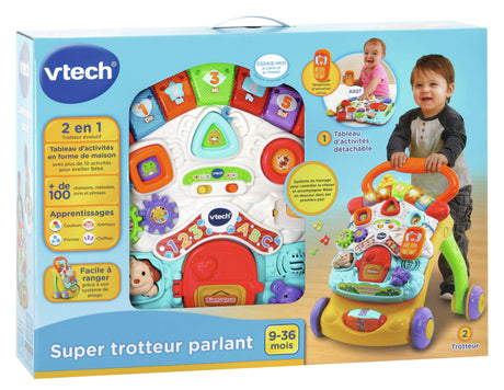 VTECH - Super Trotteur Parlant 2 en 1 - Multicolore