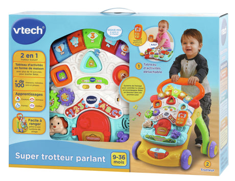 VTECH - Super Trotteur Parlant 2 en 1 - Multicolore