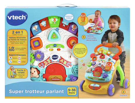 VTECH - Super Trotteur Parlant 2 en 1 - Multicolore
