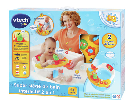 VTECH BABY - Jouet de Bain - Super Siege de Bain Interactif 2 en 1