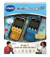 Talkie Walkie VTECH Kidi Talkie - Bleu & Jaune - 6 en 1 pour des heures de jeu et de fun