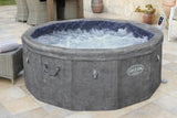 Spa semi rigide BESTWAY - Lay-Z-Spa Carrara - 140 airjets - 170 x 65 cm - 4 a 6 places - Rond (couverture, cartouche, 4 appuie-tete)