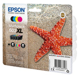Pack 4 cartouches d'encre Epson Etoile de mer 603XL (Noir XL + Couleurs XL)