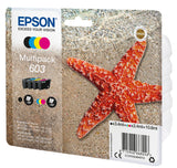 Pack 4 cartouches d'encre Epson Etoile de mer 603 (Noir + Couleurs)