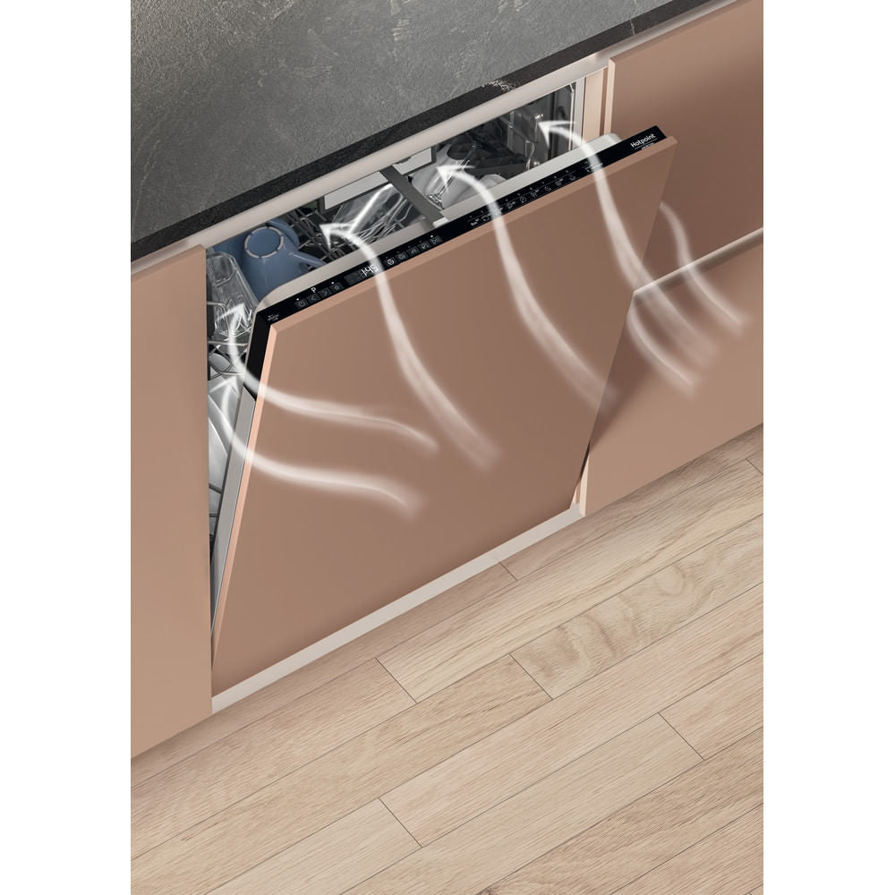 Lave-vaisselle tout encastrable HOTPOINT H7IHP40L - 15 couverts - 40 dB - Classe C - Maxi Space - tiroir a couverts