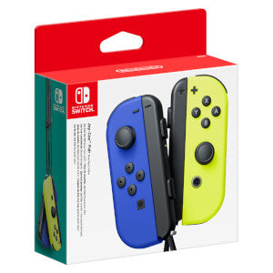 Paire de manettes Joy-Con Bleu & Jaune Néon pour Nintendo Switch
