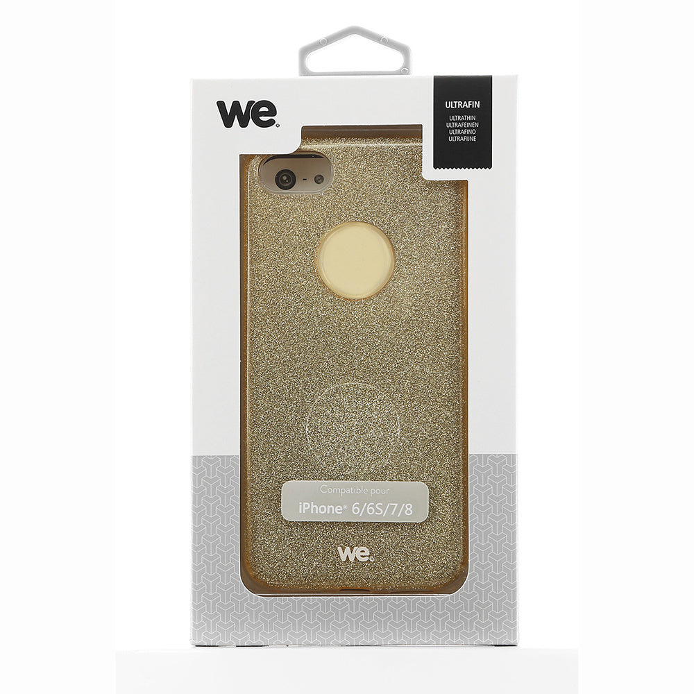 We coque de protection PAILLETTES APPLE IPHONE 6 / 6S / 7 / 8 / SE 2020 Or