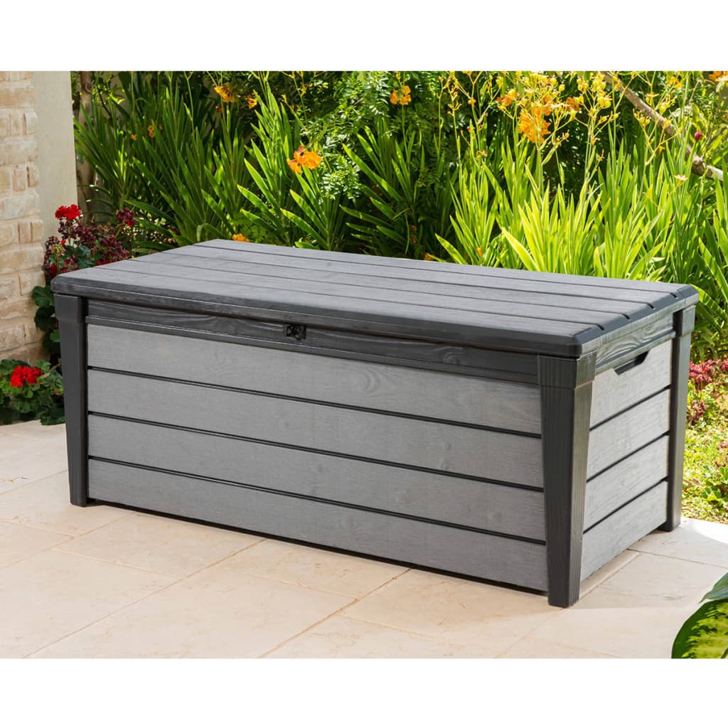 Keter Boîte de rangement de jardin Brushwood 455 L Anthracite