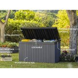 Keter Northwood Outdoor-Aufbewahrungsbox 630 L Graphit