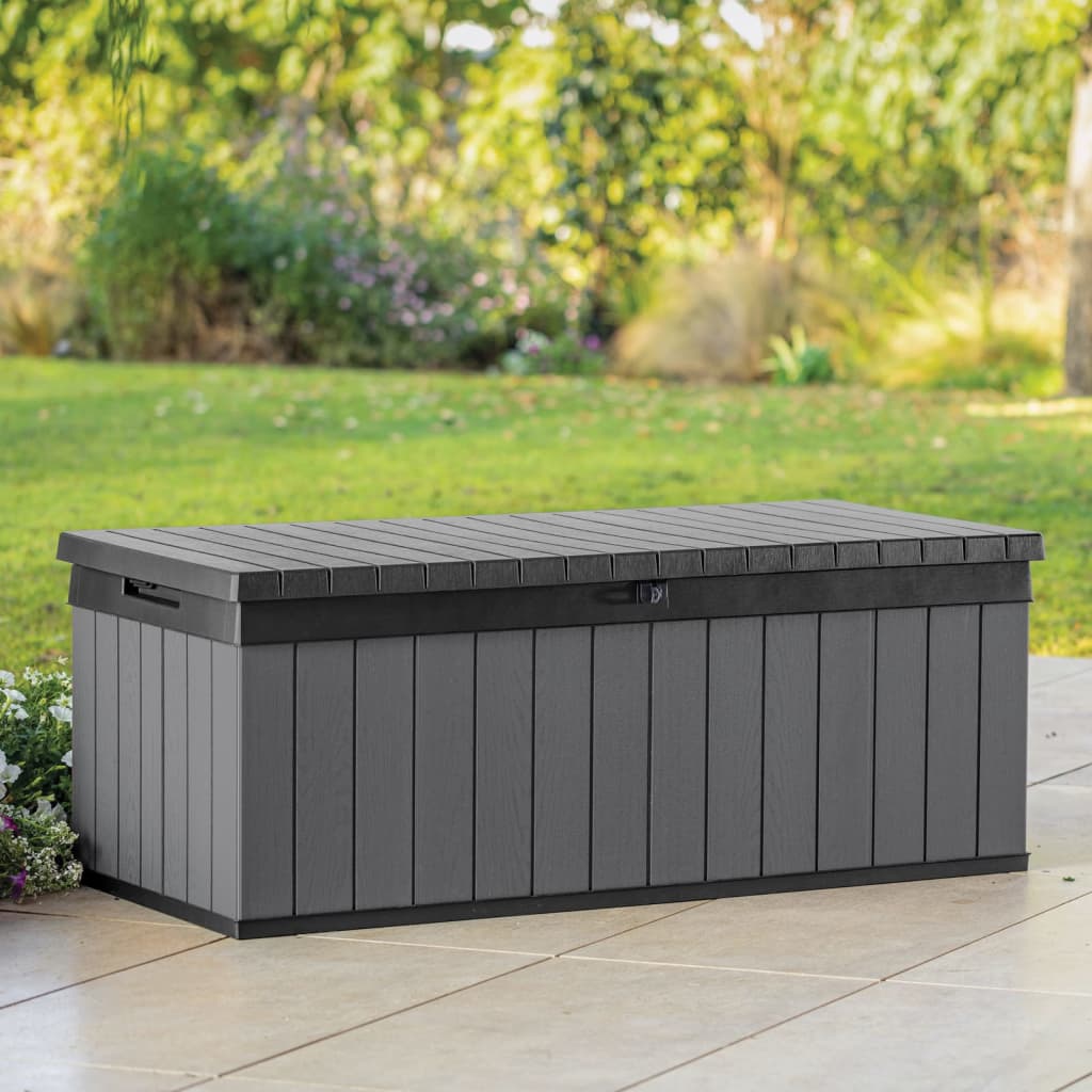 Keter Darwin 380L Garden Storage Box Grey