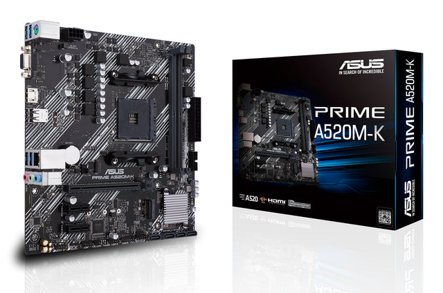 Carte Mère Asus Prime A520M-K (AM4) Micro-ATX