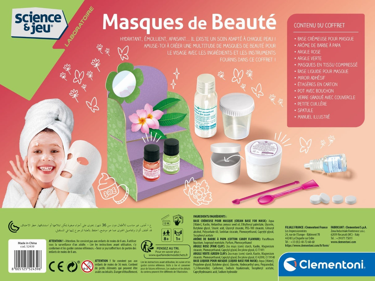 Masques de beauté - Clementoni - Science & Jeu - Jeux Scientifiques
