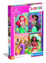 CLEMENTONI - 2x20 pieces - Disney Princess