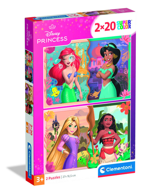 CLEMENTONI - 2x20 pieces - Disney Princess