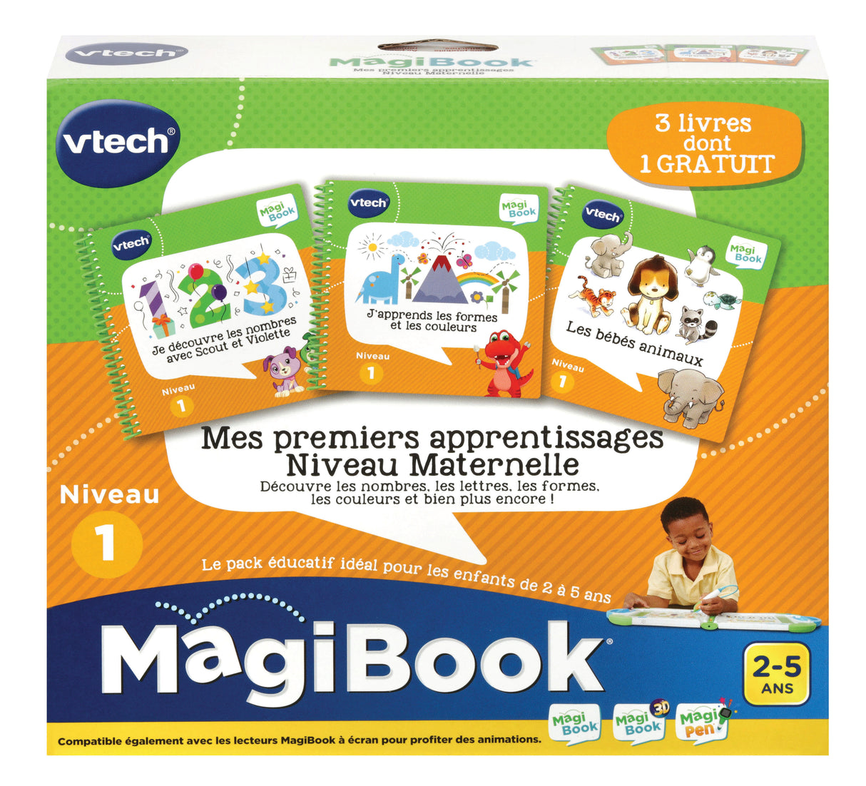 VTECH - Livre Interactif Magibook - Mes Apprentissages Niveau Maternelle