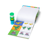 Pack tampon d'autocollants + bloc d'activités + tampon - des 3 ans - Melissa & Doug