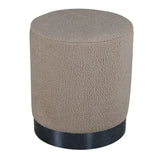 Venture Home Pouf Benji 35x35x42,5 cm Teddy Beige et noir