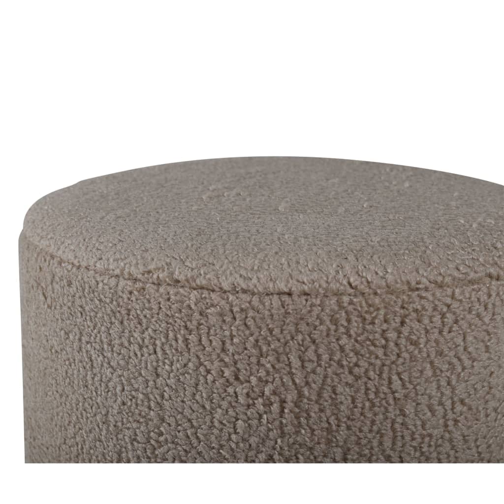 Venture Home Benji Pouf 35x35x42,5 cm Teddy Beige und Schwarz