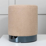 Venture Home Benji Pouf 35x35x42,5 cm Teddy Beige und Schwarz