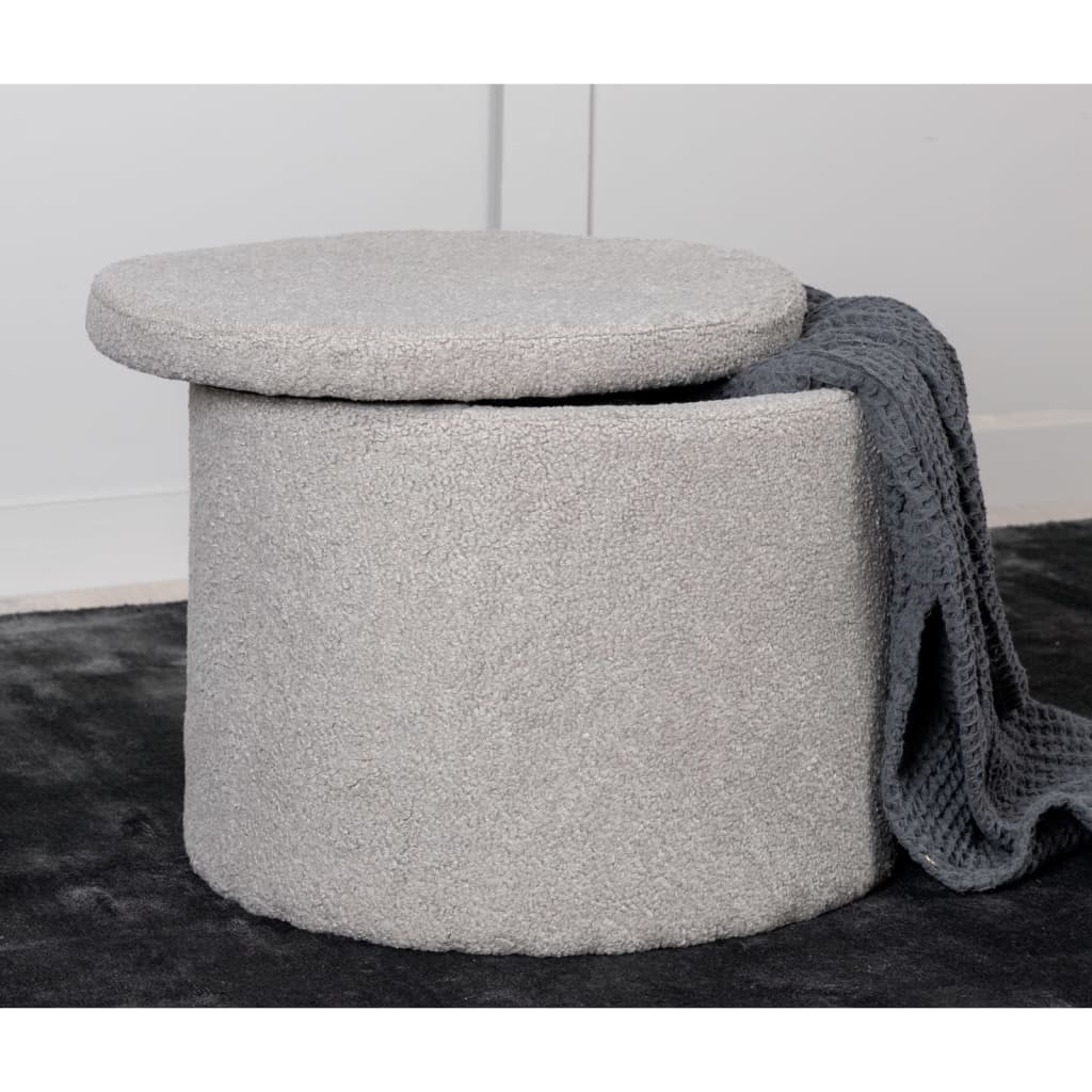 Venture Home Pouf Dunken 51x51x43 cm Teddy Greige