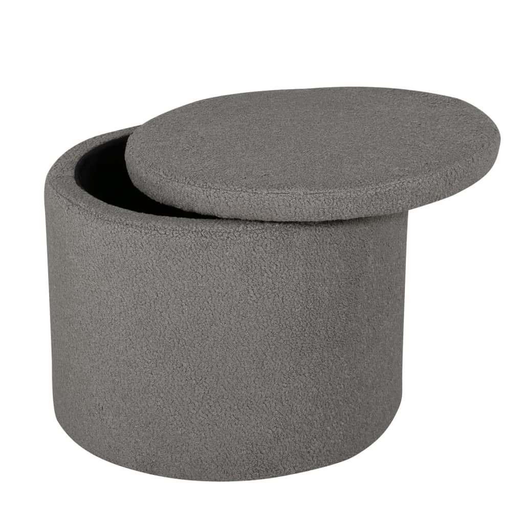 Venture Home Pouf Dunken 51x51x43 cm Teddy Grège