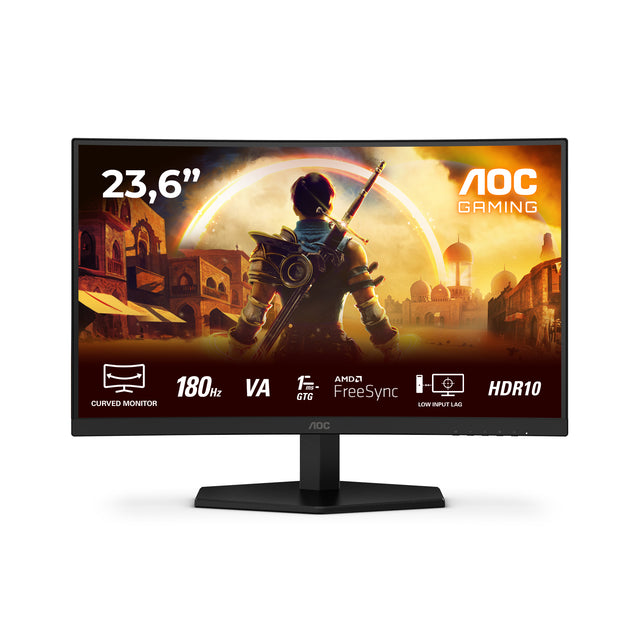 Ecran PC Gamer incurvé - AOC - 24'' - FHD - 180Hz - Dalle VA - 0,5ms - C24G42E