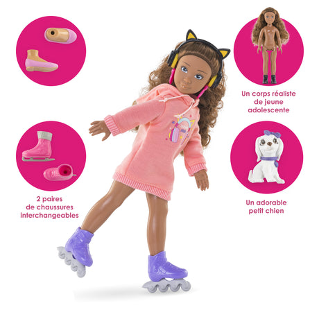 Poupée mannequin - COROLLE - Melody Music & Mode - 28 cm - 4 accessoires - des 4 ans