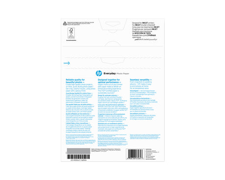 Papier photo brillant HP Everyday - 100 feuilles/A4/210 x 297 mm - Polyvalent 200 g/m˛