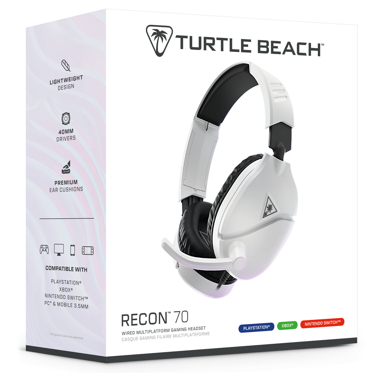 Casque de gaming multi-plateforme - TURTLE BEACH - Recon 70P - Blanc