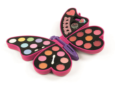 Palette de maquillage papillon - Clementoni - Fards a paupieres, rouges a levres, vernis a ongles