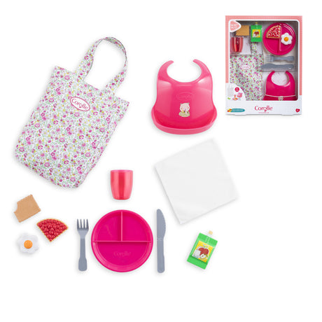 Accessoires poupon - COROLLE - Grand Coffret Repas - Pour poupon 36 et 42 cm - 11 accessoires - Des 2 ans