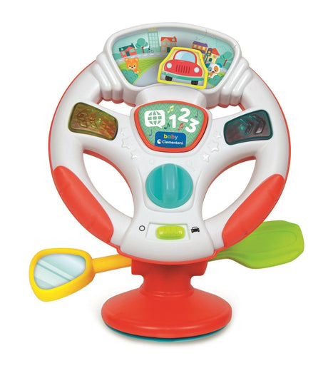 Le volant de Bébé parlant  - CLEMENTONI - Jeux d'éveil -  2 modes de jeu - Des 6 mois