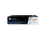 Pack de 3 cartouches de toner trois couleurs HP 126A (CF341A) authentiques pour HP LaserJet Pro CP1025