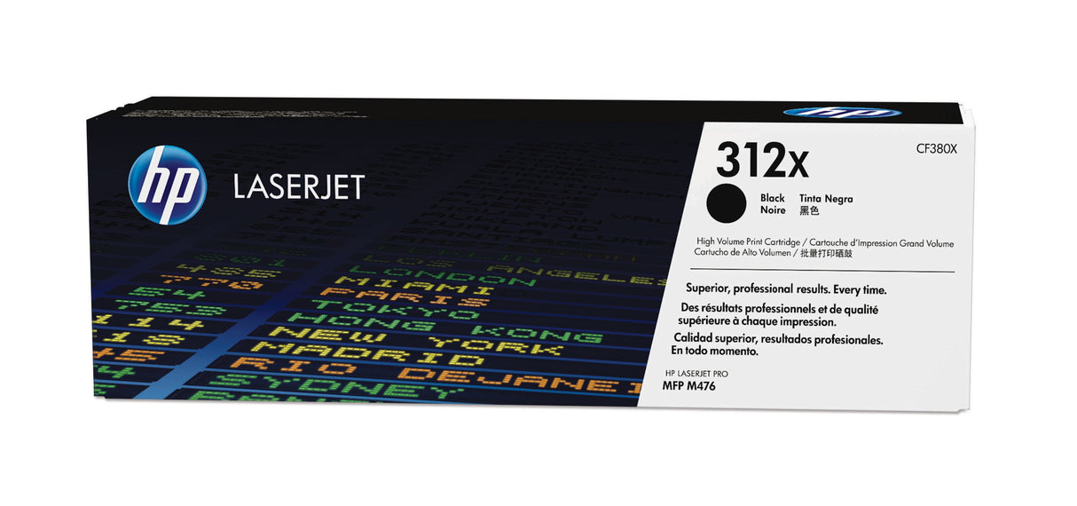 Cartouche de toner HP 312X - Noir - 4400 pages - pour Color LaserJet Pro MFP M476